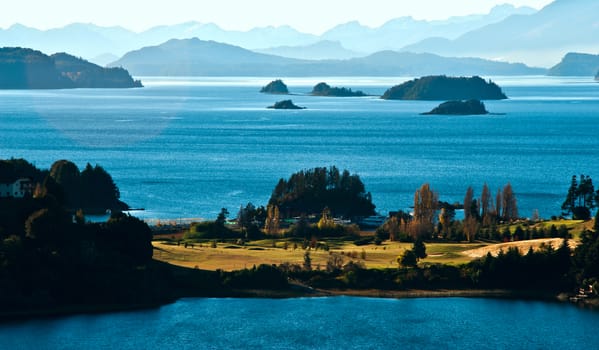 Nahuel Huapi lake, Patagonia Argentina, from Panoramic Point near Bariloche 