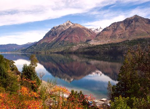 Autumn Colors in Lake Gutierrez, near Bariloche, Patagonia, Argentina