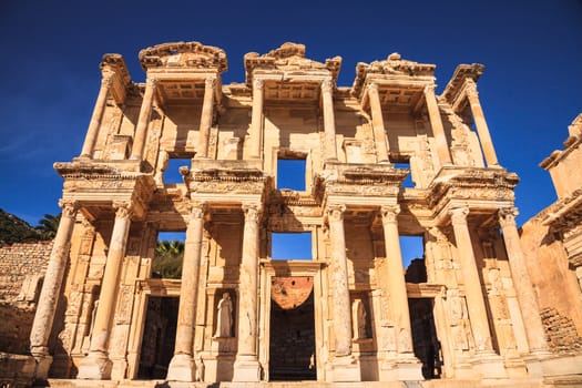 Celsus library in ephesus izmir turkey