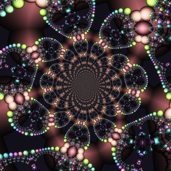 Digital Illustration of a fractal Structure