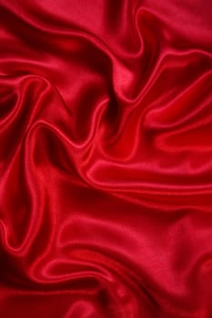 Smooth elegant red silk can use as background 