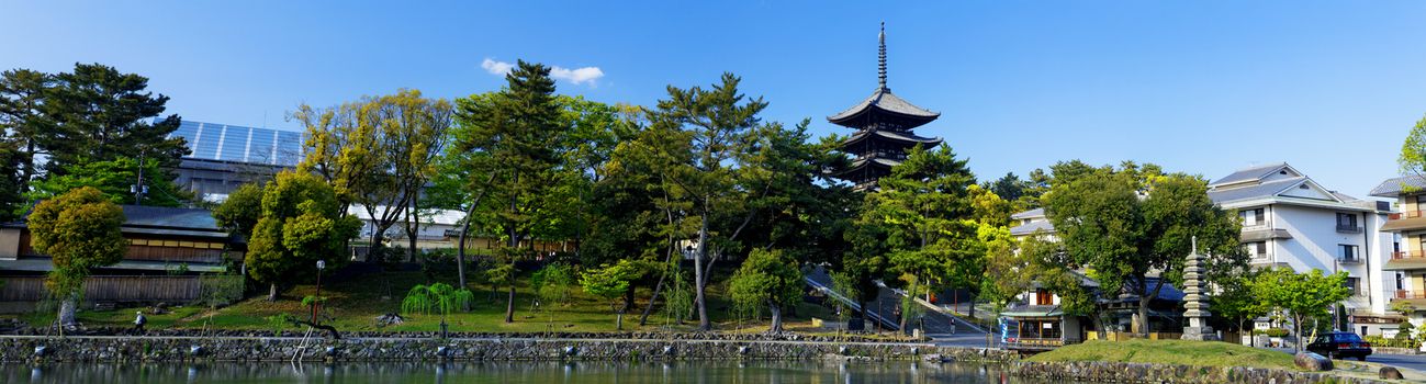 Nara, Japan at Sarusawa Pond at day