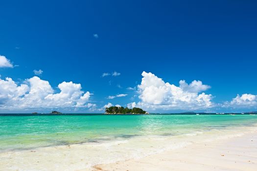 Beautiful tropical island at Seychelles