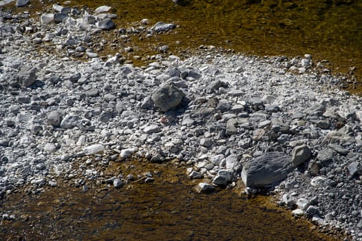 a creek bed in the Ligurian, italy.