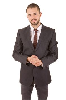 young business man portrait isolated on white