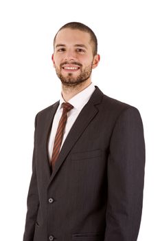 young business man portrait isolated on white