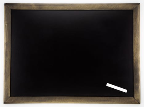 blank  blackboard with wooden frame , back to school and communication concept and ideas.