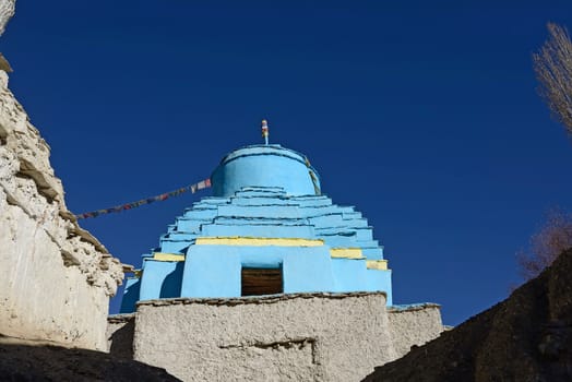 Stupa at Lamayuru monastery in Ladakh, India