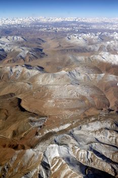 Mountain range, Leh, Ladakh, India