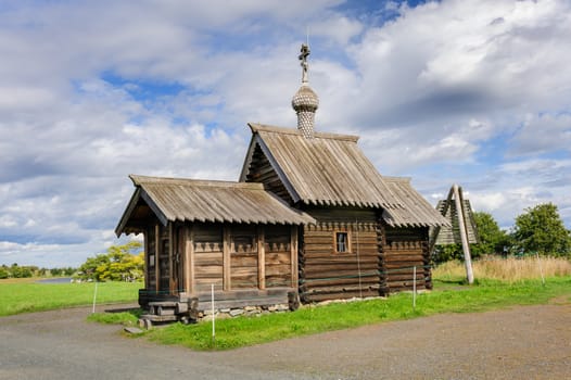 Antique wooden Church of at Kizhi island, Northern Russia