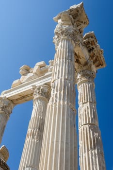 Ancient temple of Trajan, Bergama, Turkey