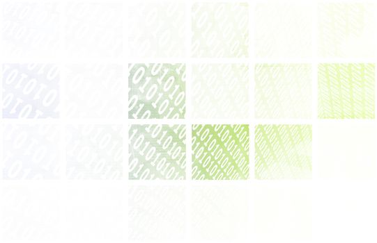 Binary Data Stream with Arrows on Digital Abstract