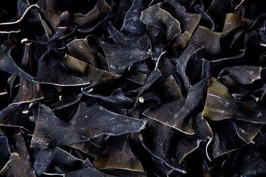 Dried kombu, a type of sea vegetable.