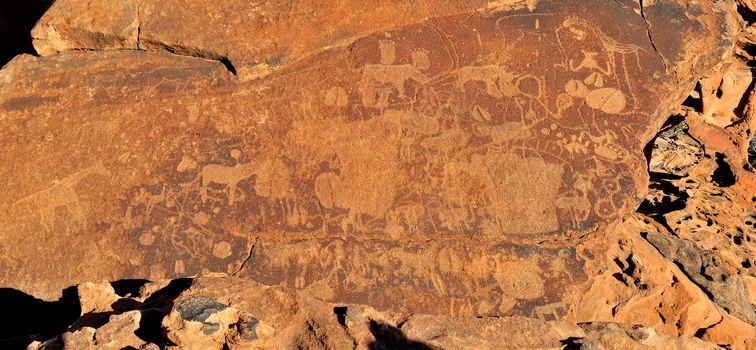Rock engravings at Twyfelfontein, Namibia, a World Heritage site
