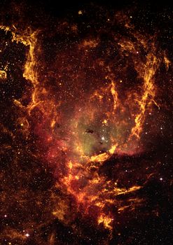 Far being shone nebula and star field against space. "Elements of this image furnished by NASA".