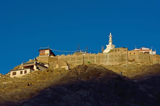 Holy Shanti Stupa in Leh, Ladakh - Kashmir/India