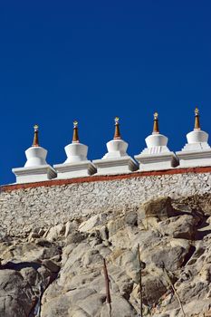 Stupa in Shey Palace, Leh, Ladakh, India