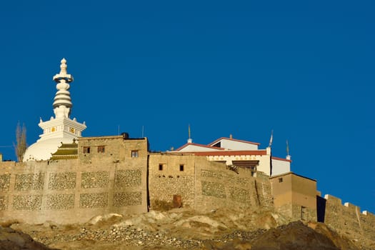 Holy Shanti Stupa in Leh, Ladakh - Kashmir/India