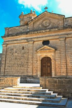 Main entrance to the Church of the Our Lady of Mellieha, place
of pilgrimage since medieval times - Mellieha, Malta.