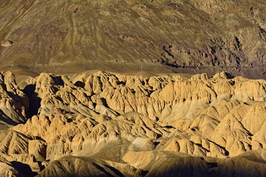 nice scenery of dry mountain near Lamayuru in ladakh