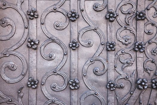 Old church door decorative details