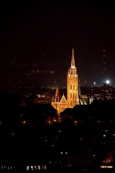 Budapest night with the Mathias Church
