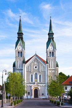 Trnovo Church also Church of St. John the Baptist, Ljubljana capital of Slovenia, Europe.