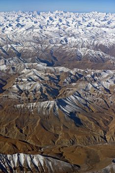 Mountain range, Leh, Ladakh, India