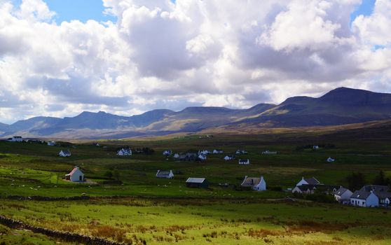 A colourful landscape photographed at Staffin on the Isle of Skye.