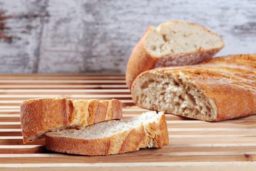 delicious and healthy slices of wheat bread