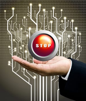 Stop button concept, Analyzer offer the stop button 