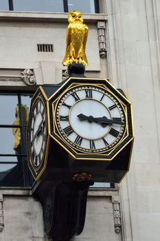 City clock in close up
