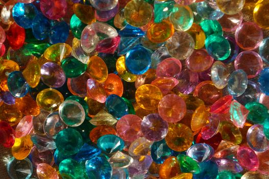 Colored Crystal Rhinestones as background