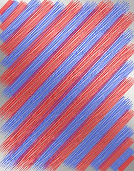 texture from red and blue equal strips