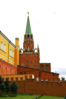 The Wall of Moscow Kremlin on the Red Square
