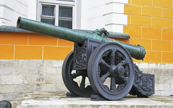 Ancient artillery Cannons In The Moscow Kremlin, Russia