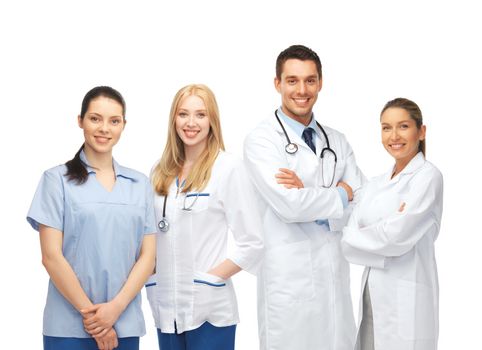 healthcare and medical - young team or group of doctors