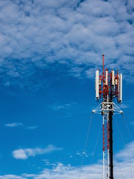 A cell site is a cellular telephone site where antennas and electronic communications equipment are placed, usually on a radio mast, tower or other high place, to create a cell in a cellular network.