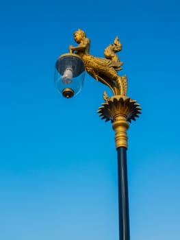 In Thailand has many beautiful light poles everywhere.