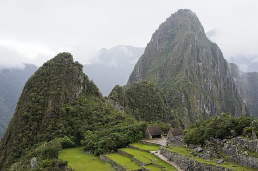 Machu Picchu in the mist