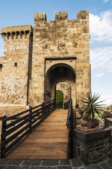 historic buildings in Bolsena, Italy