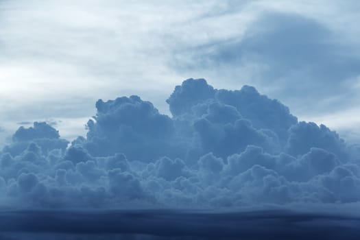 blue cloud at evening , background