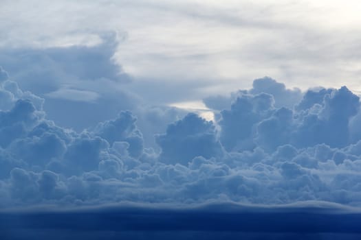 blue cloud at evening , background