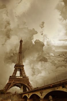 Eiffel Tower in Paris. France