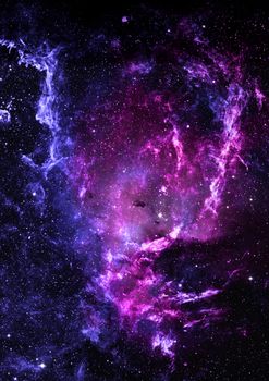 Far being shone nebula and star field against space. "Elements of this image furnished by NASA".
