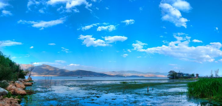 The Erhai Lake, Dali, Yunnan province, South China