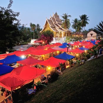 Night Market under the Wat Xieng Thong, Luang Prabang