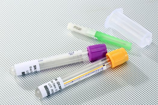 new containers for individual  blood test 