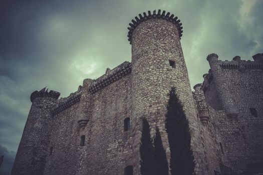 Medieval castle, spain architecture
