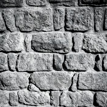 Vintage stone wall and sandy floor texture background